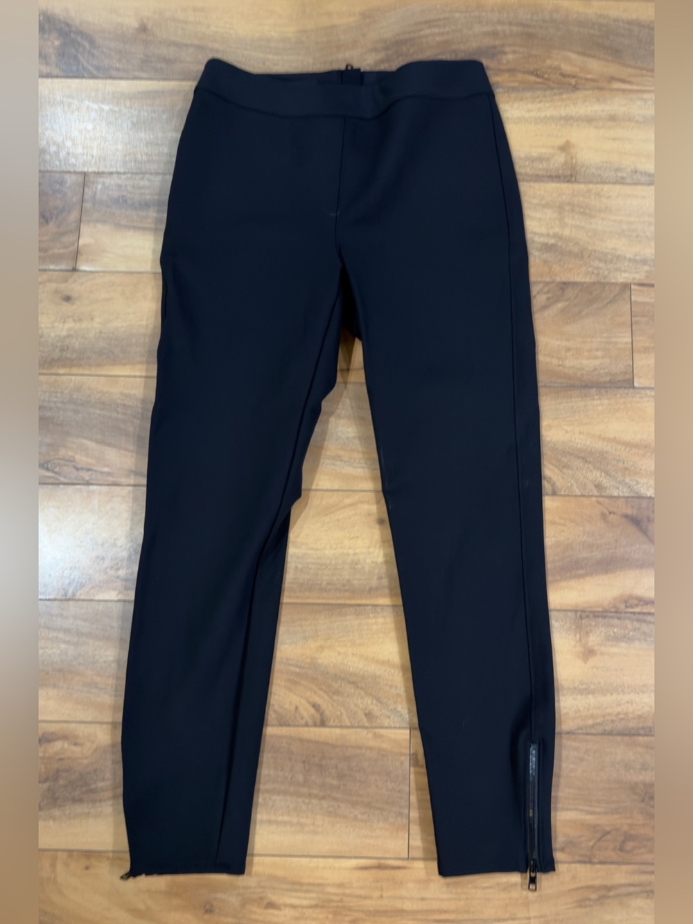 SPANX The Back-Zip Skinny Pants Black Womens Size 6 Quiet Luxury Business Casual